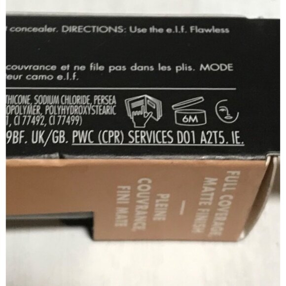 E.L.F. 16HR Camo Concealer Light Peach Full Coverage Matte Finish 0.2 Fl Oz - Picture 5 of 7